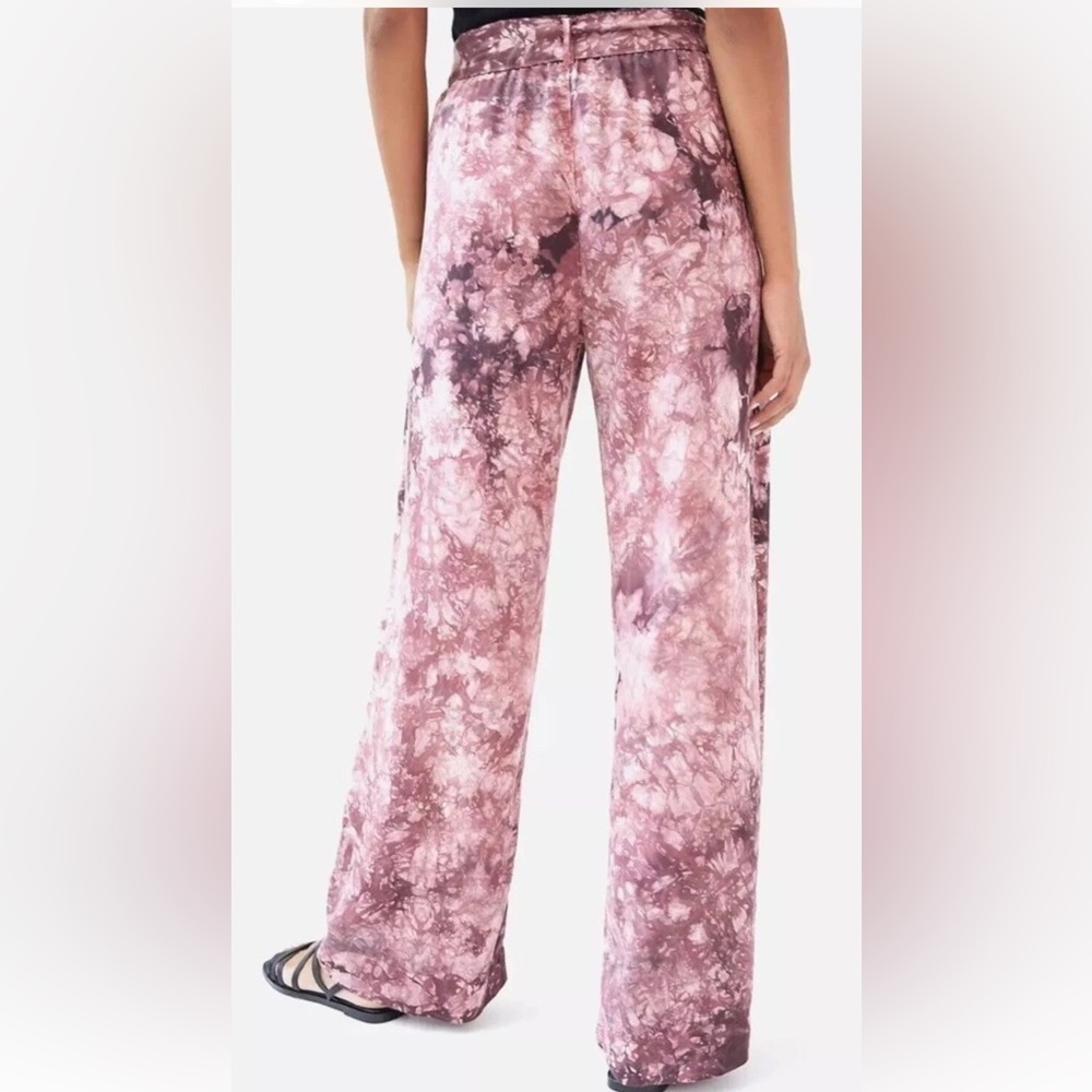 Anthropologie Cloth & Stone Venice Tie Dye Wide Leg Pants - Picture 3 of 13